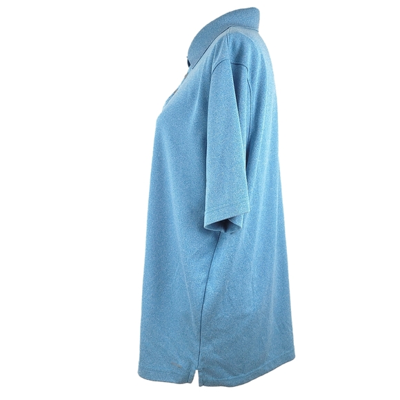 Champion Duo Dry L Men Blue Shortslve Collar Polo - Picture 3 of 8